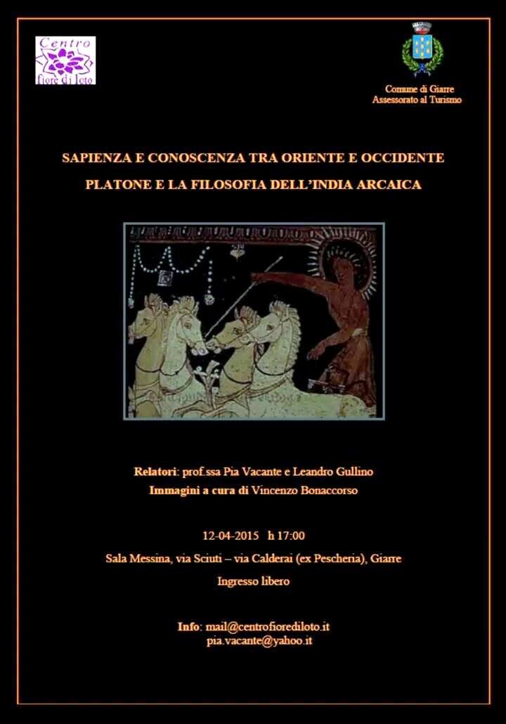 Giarre, domenica dibattito su sapienza e conoscenza tra Oriente e Occidente