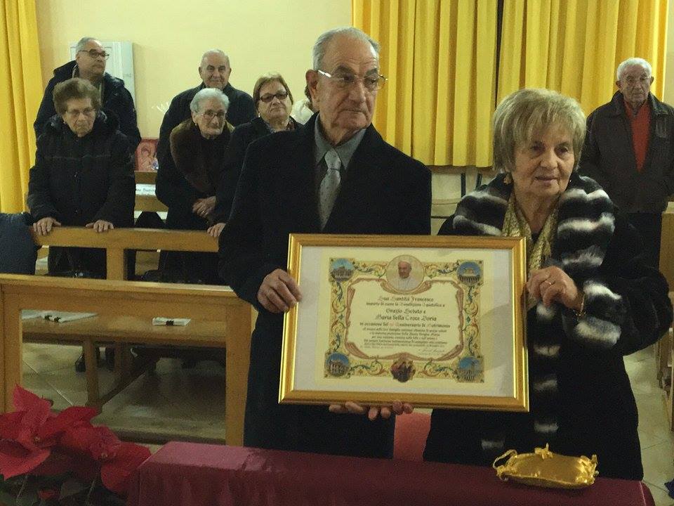 Cinquant’anni d’amore: la coppia Orazio e Maria Sciuto ha festeggiato le nozze d’oro