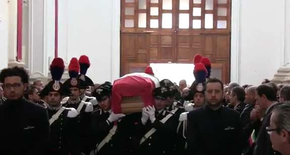 L’addio al carabiniere Sciannaca, deceduto in servizio VIDEO