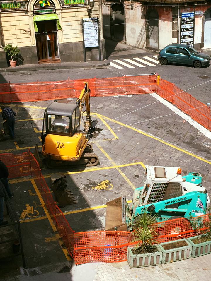 S. Alfio: partiti i lavori di restyling del centro storico