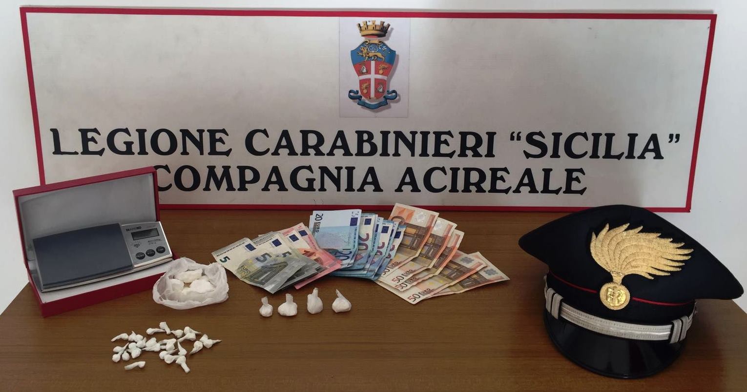 Acireale, arrestato spacciatore di cocaina