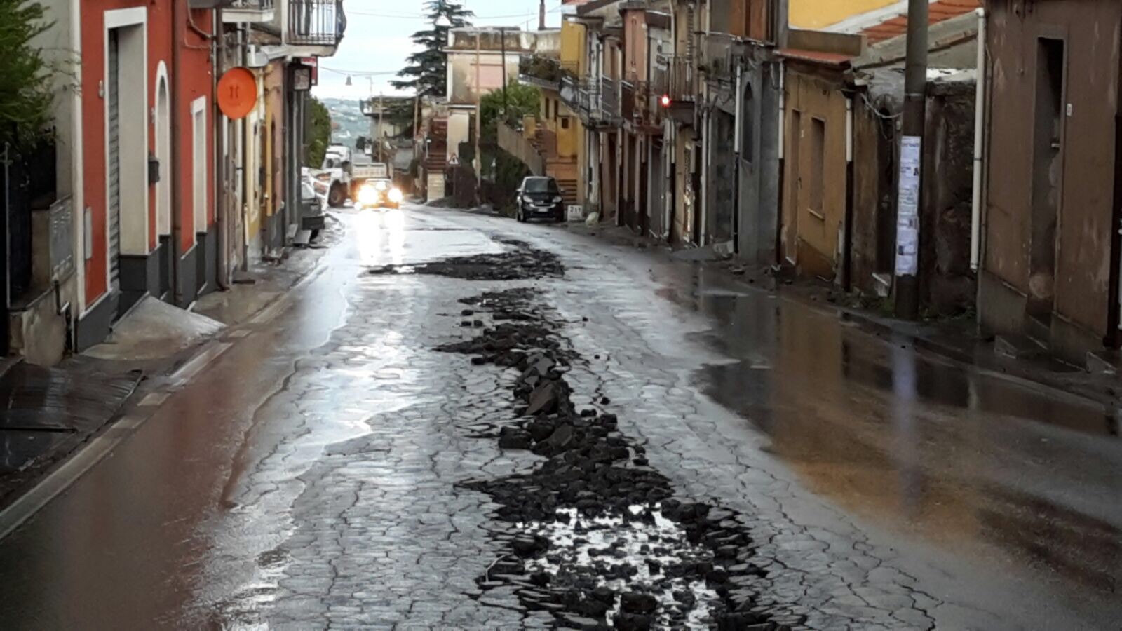 Piedimonte: primi danni del maltempo