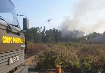 Marina di Cottone, divampa un vasto incendio che lambisce l'ex Siace VD