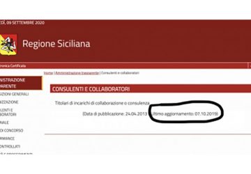 Regione Siciliana e trasparenza: spariti da internet incarichi e consulenze