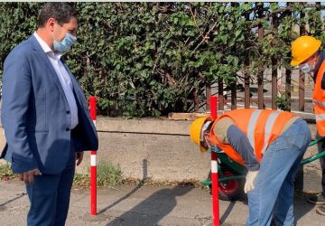 Mascali, percorsi pedonali con paletti dissuasori sul viale Immacolata