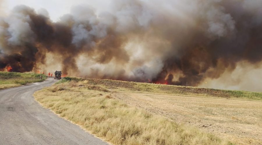 Passo Martino, pomeriggio di fuoco sul fiume Gornalunga