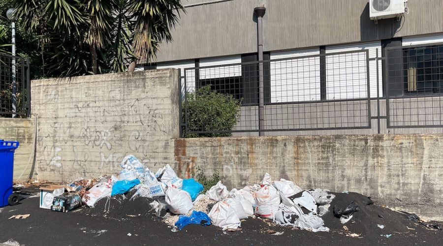 Giarre, l’Alberghiero circondato dalla cenere. Vano appello al sindaco della preside