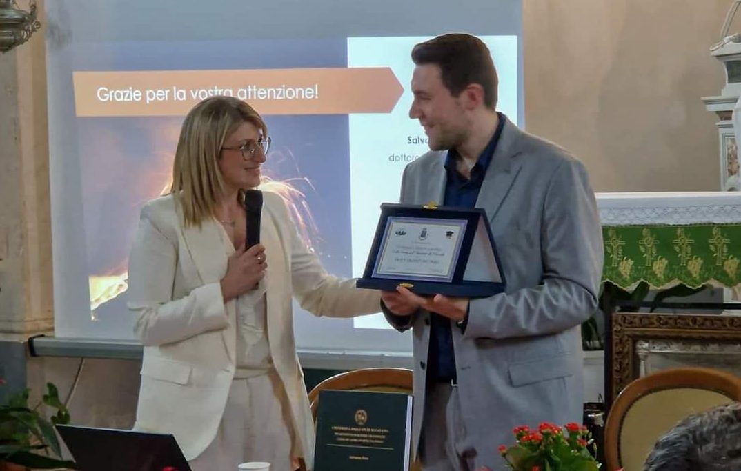 Mascali, il primo premio tesi di laurea sulla Storia e il territorio di Mascali a Salvatore Faro