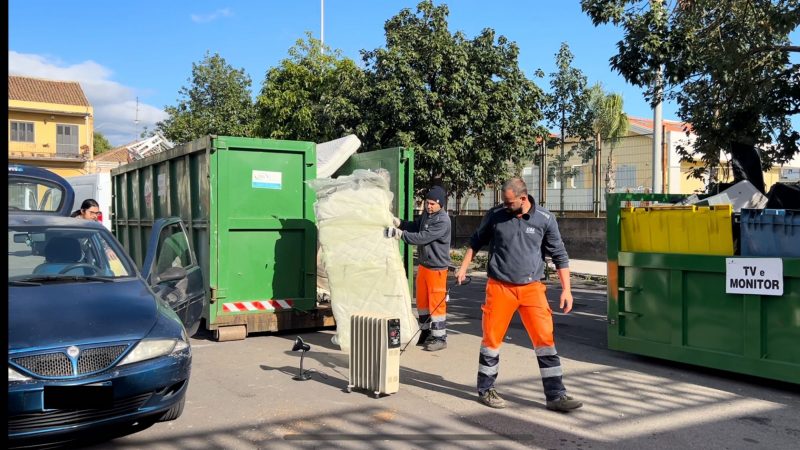 Nuova impennata della raccolta differenziata a Giarre: oltre il 61% a novembre