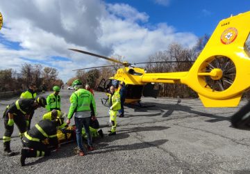 Etna, incidente ad un moticiclista: interviene elisoccorso