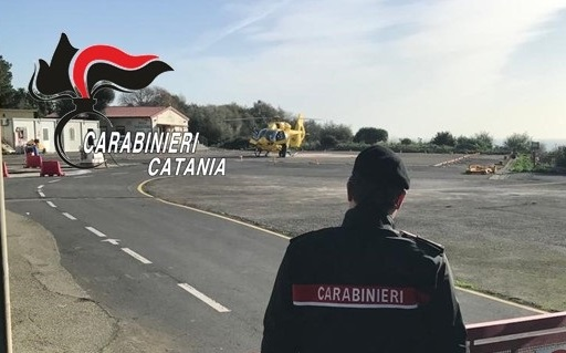 I motociclisti dei Carabinieri di Catania scortano organi umani