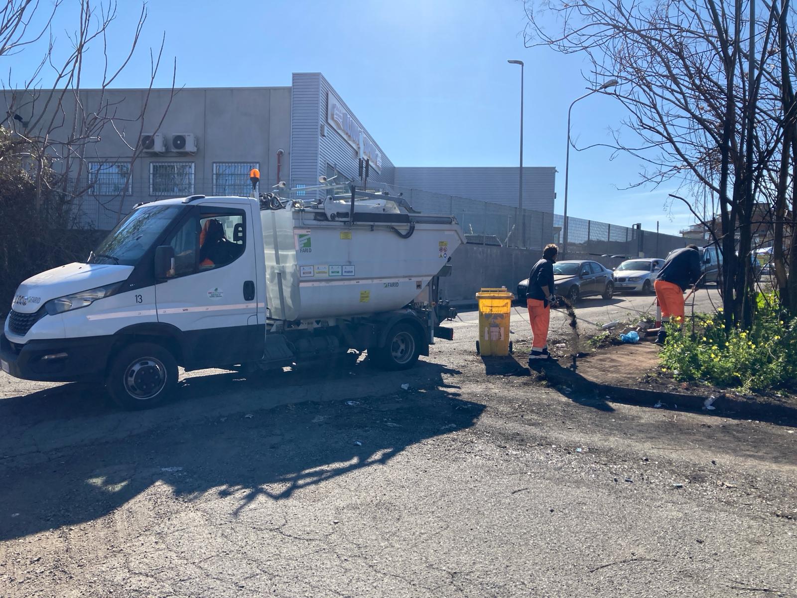 Giarre, bonificata area funzionale al polo commerciale di corso Messina