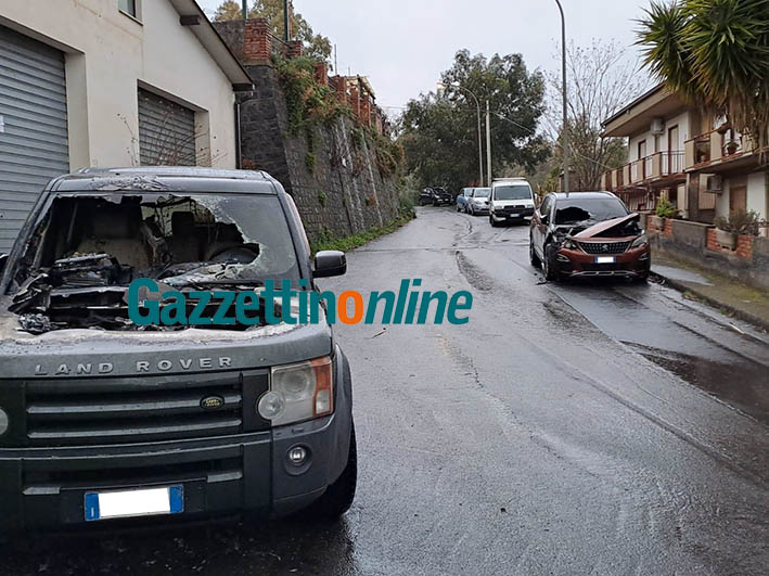 Castiglione di Sicilia, inquietante duplice incendio auto ai danni di un imprenditore