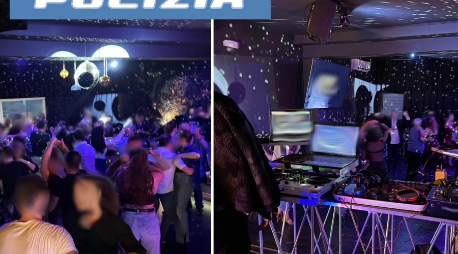 Giarre, interrotta dalla Polizia una festa caraibica in una discoteca “abusiva” della Zona artigianale