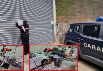 Garage adibito ad officina non autorizzata: denunciato dai Cc