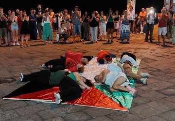 Torre Archirafi, flash mob per la Palestina VIDEO