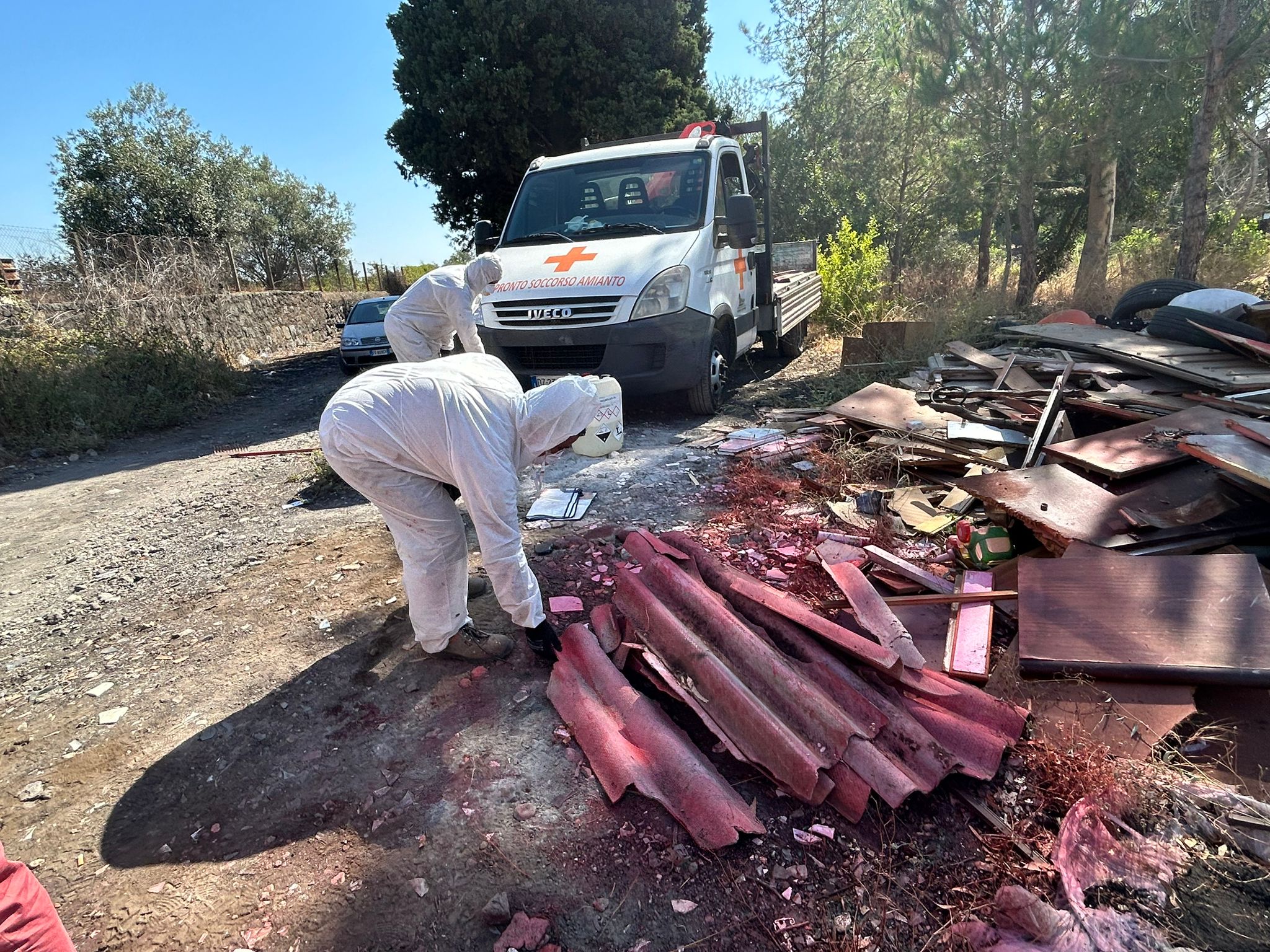 Giarre, completata la bonifica dell’amianto nel torrente Macchia a Santa Maria la Strada