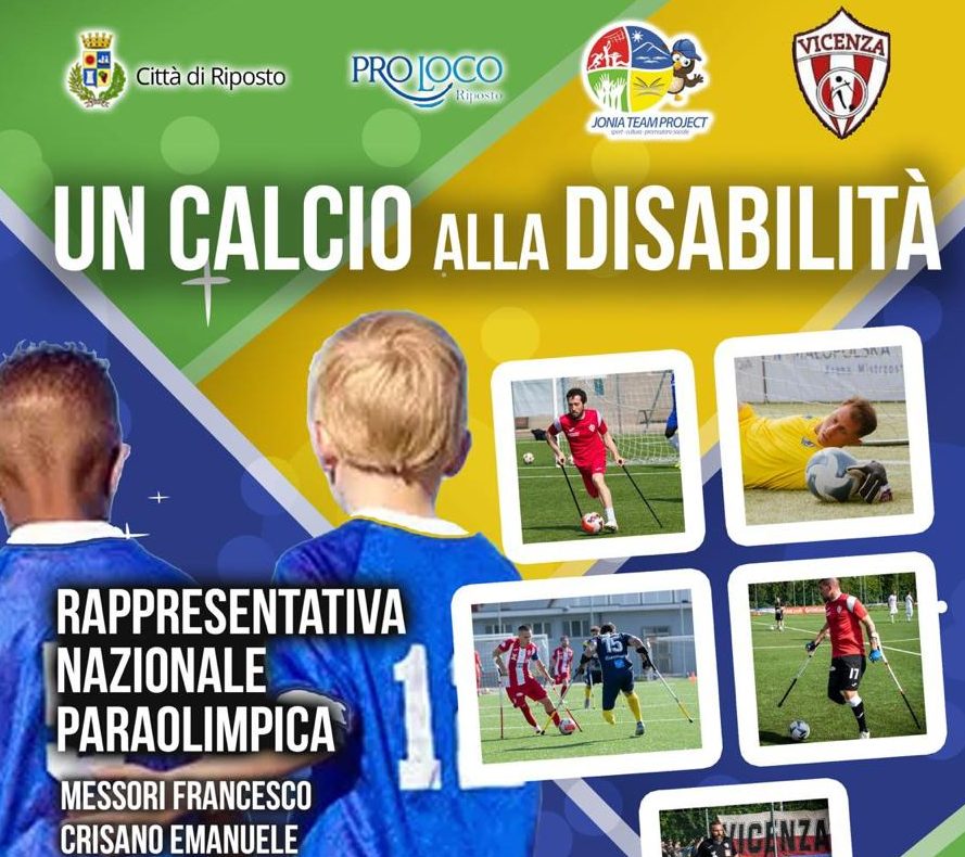 Domenica 14 luglio a Riposto “Un calcio alla disabilità”