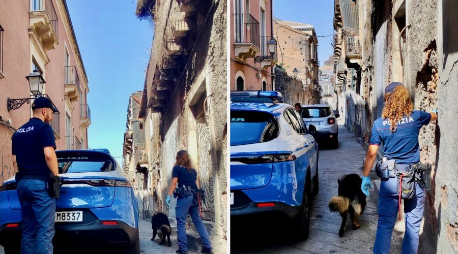 Controlli a tappeto della Polizia a San Berillo