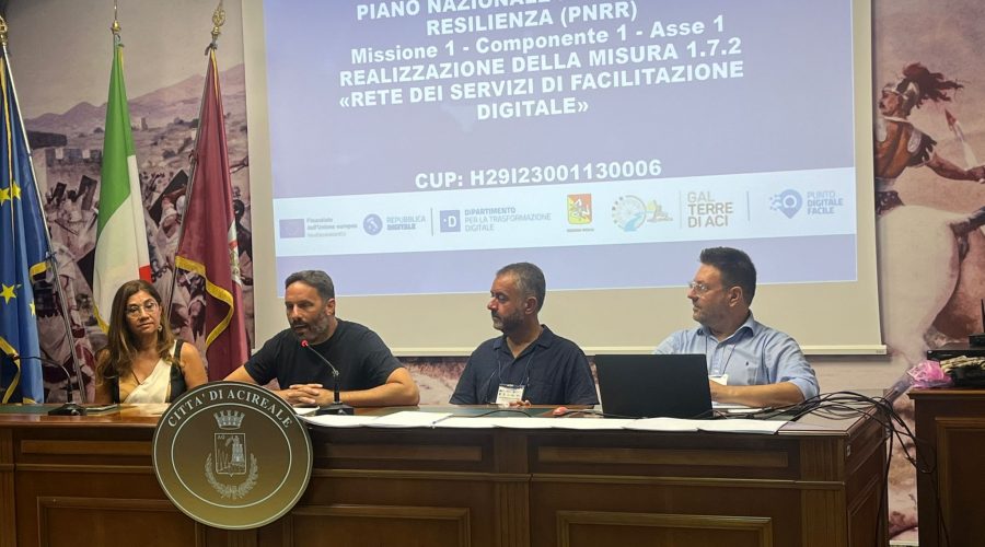 Al via 20 Centri di facilitazione digitale nei Comuni delle Aci