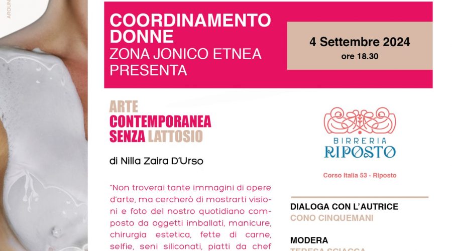 Presentazione del libro “Arte Contemporanea Senza Lattosio” di Nilla Zaira D’Urso