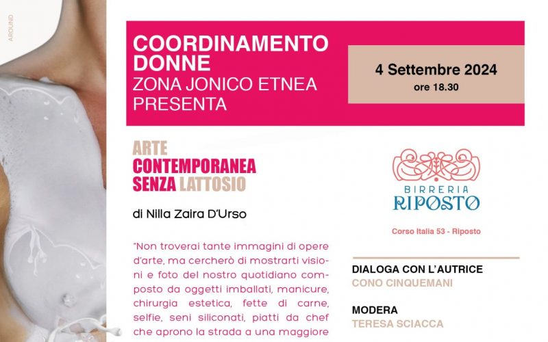 Presentazione del libro “Arte Contemporanea Senza Lattosio” di Nilla Zaira D’Urso