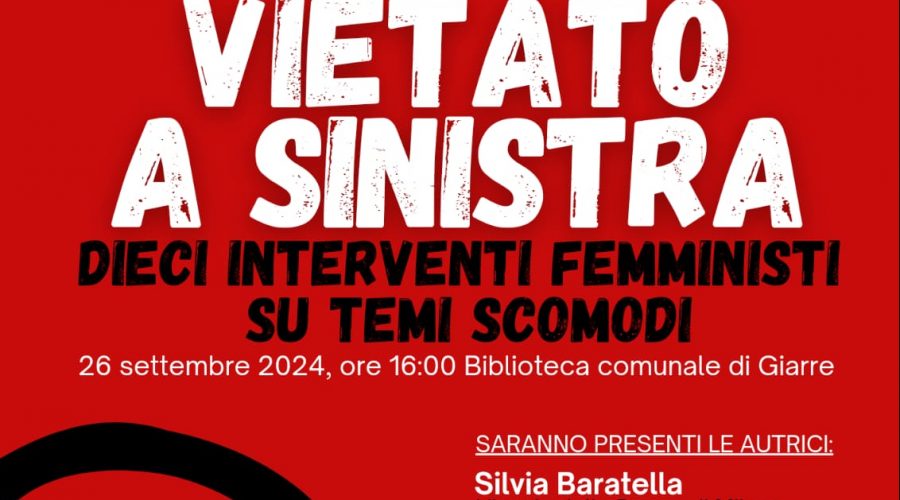 Giarre, alla Biblioteca comunale si presenta il libro “Vietato a sinistra”