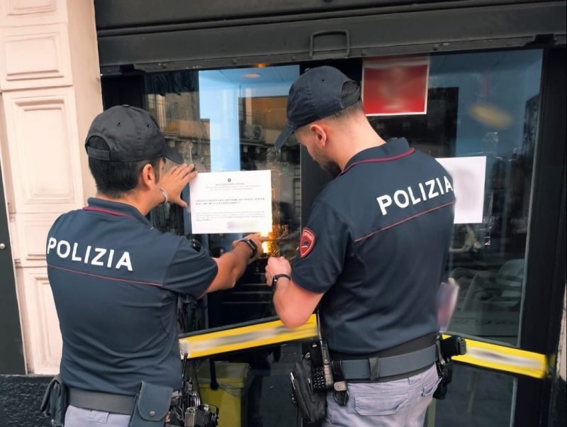 E’ punto d’incontro di pregiudicati: sospesa l’attività di un chiosco bar