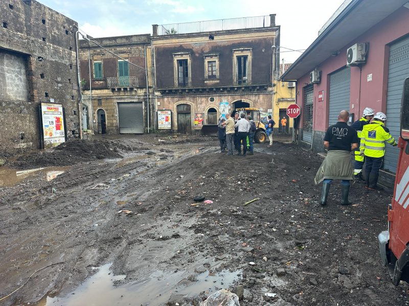 Nubifragio a Mascali, il racconto dei volontari di Protezione civile FOTO VIDEO