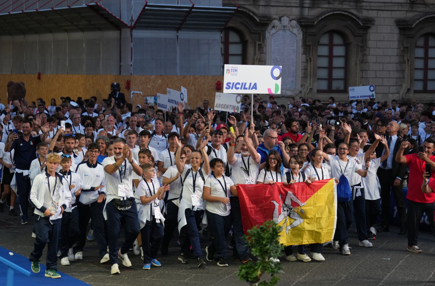 Inaugurato a Catania il Trofeo Coni alla presenza del Presidente dellla Repubblica Mattarella