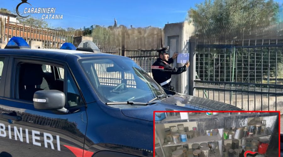 Scoperta dai carabinieri una carrozzeria abusiva: denunciato il titolare