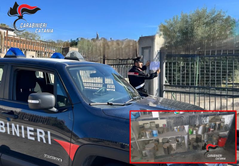 Scoperta dai carabinieri una carrozzeria abusiva: denunciato il titolare