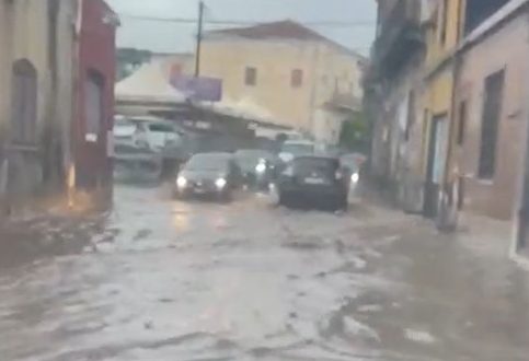 Maltempo, torna la pioggia e a Santa Maria la Strada si ripresentano gli allagamenti VIDEO