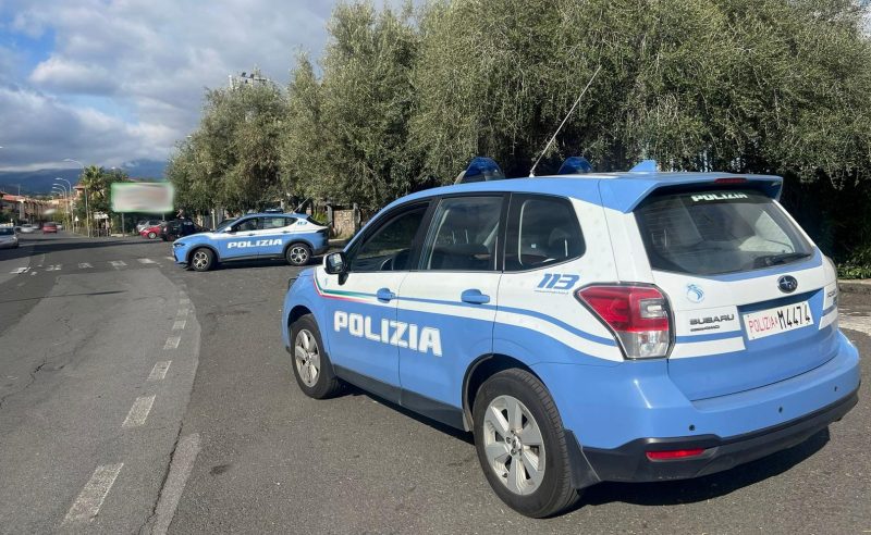 Operazione di controllo del territorio da parte della Polizia di stato ad Acireale, Pedara e Tremestieri Etneo