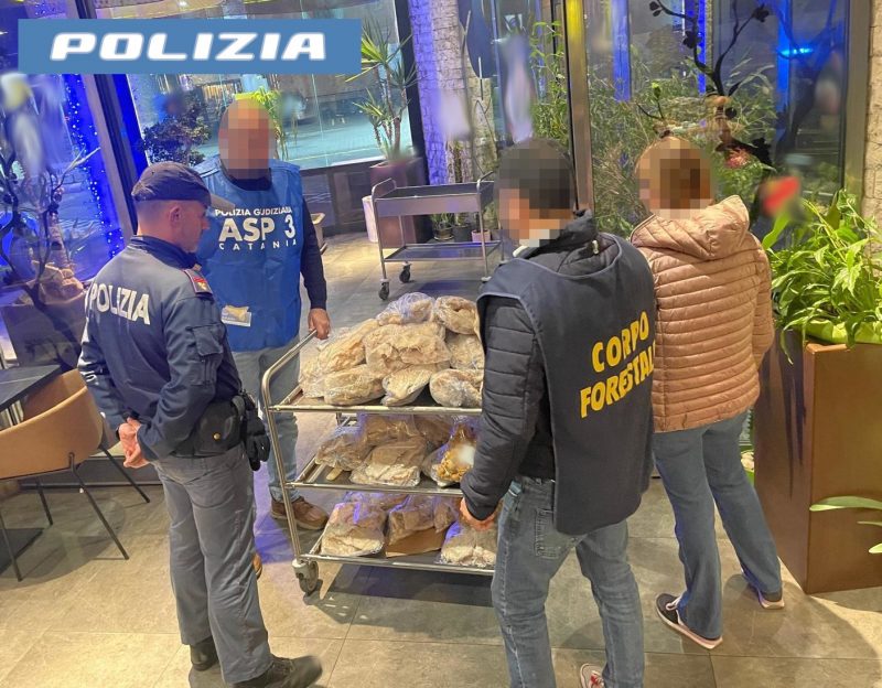 Controlli ad un ristorante: sequestrati quasi 200 kg di alimenti non tracciati. Sanzioni per oltre 100.000 euro