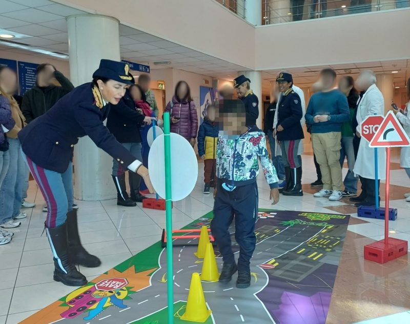 La Polizia di Stato visita i piccoli pazienti dell’Ospedale Policlinico di Catania