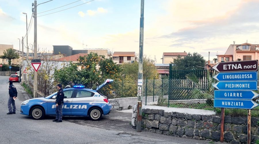 Controlli a tappeto della Polizia a Piedimonte e Linguaglossa: un denunciato