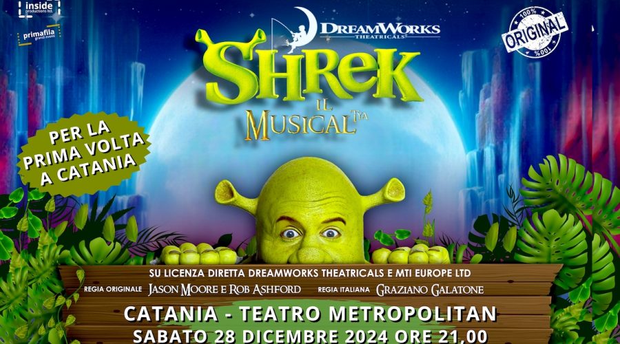 Oggi al Metropolitan di Catania il musical “Tya – Shrek”