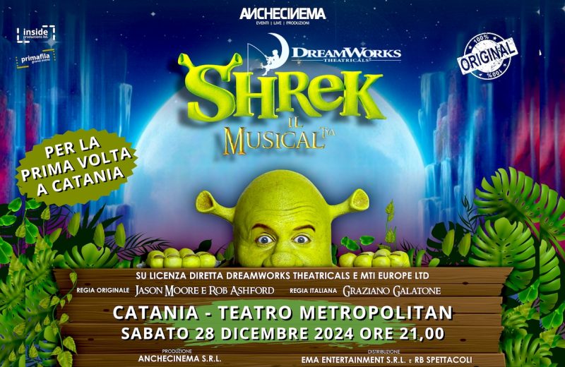 Oggi al Metropolitan di Catania il musical “Tya – Shrek”