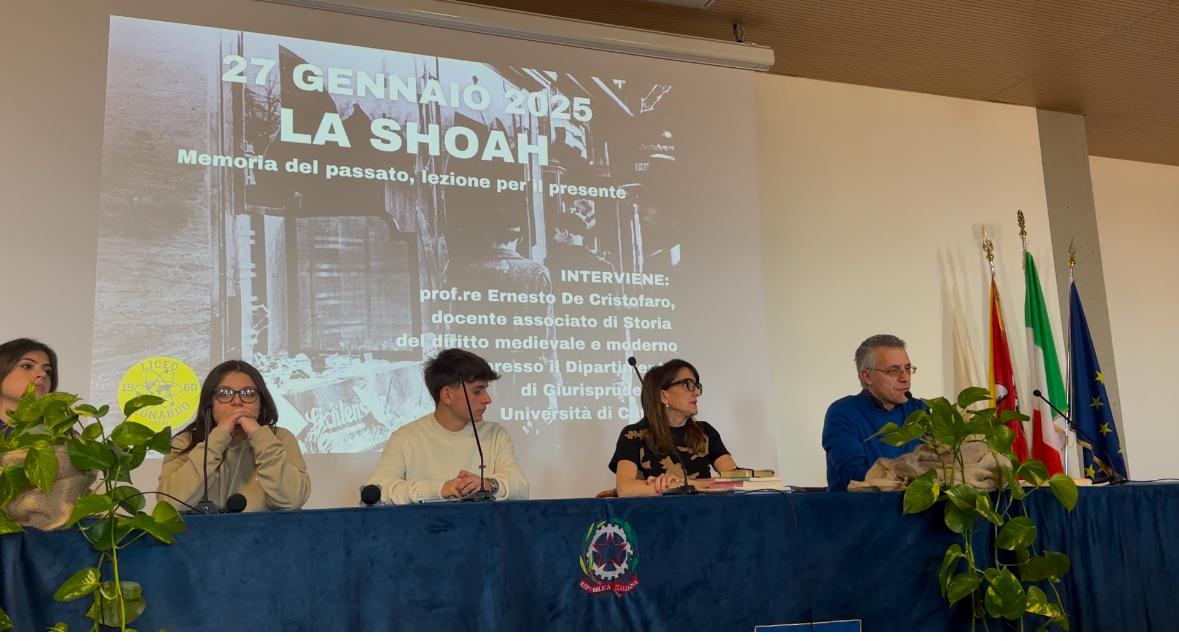 L’I.I.s “Leonardo” di Giarre ha celebrato la giornata della memoria per non dimenticare la Shoah