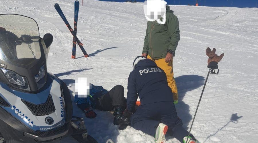 Etna nord, Polizia di Stato soccorre 20 persone sulle piste da sci in una settimana