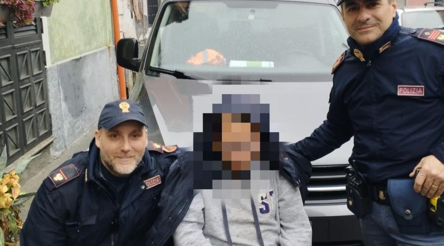 Ritrovata dai poliziotti l’auto rubata ai familiari di un ragazzo con disabilità