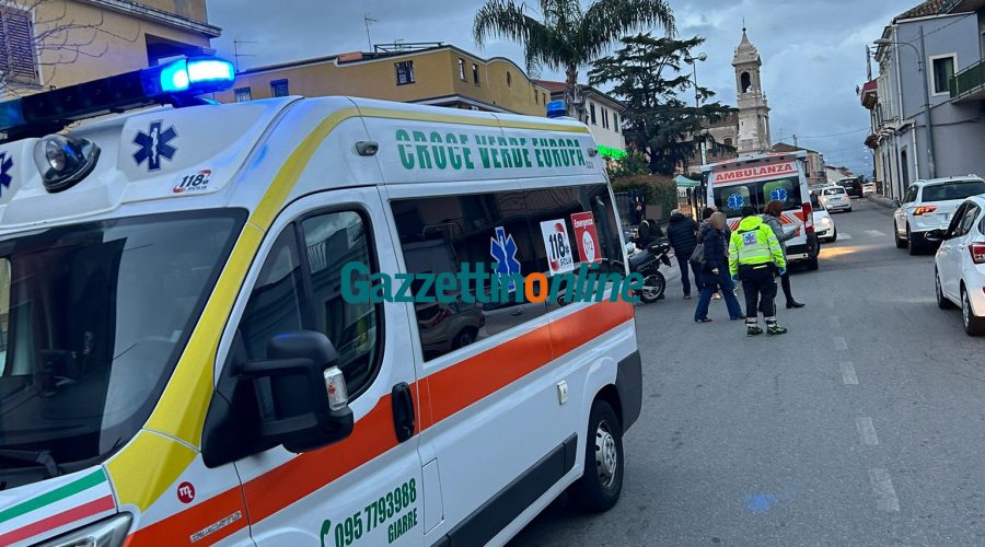 Giarre, scontro auto moto a Trepunti: un ferito