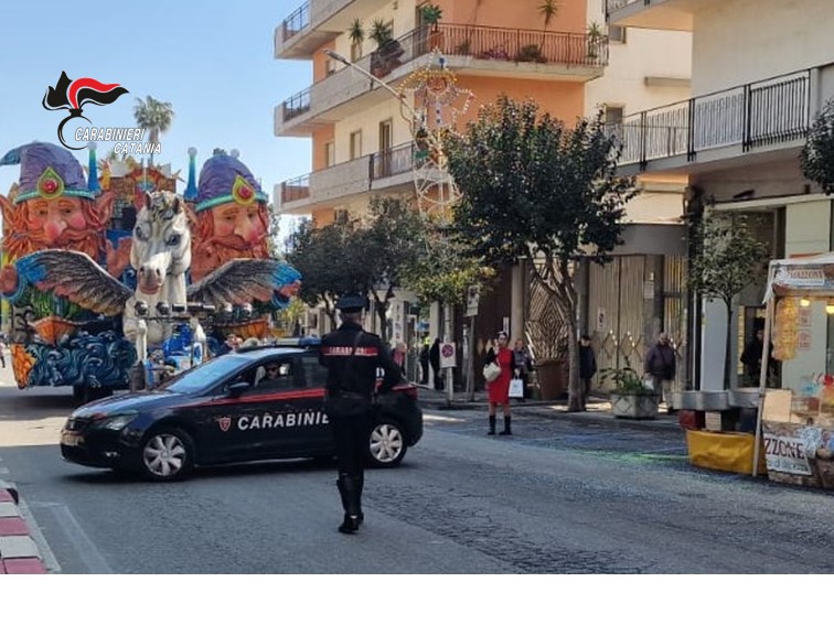 Controlli dei carabinieri durante “il più bel Carnevale di Sicilia”: cinque denunciati